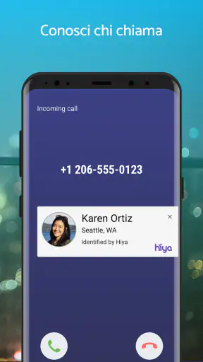 Hiya: blocco e ID chiamante screenshot