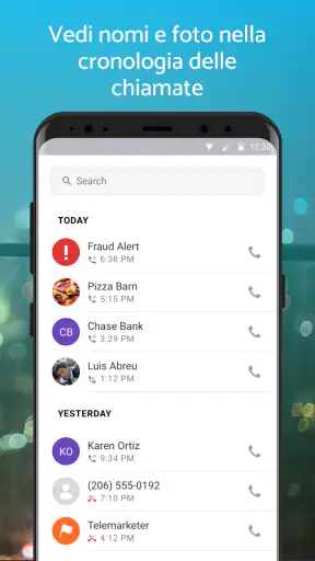 Hiya: blocco e ID chiamante screenshot