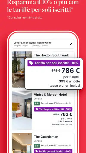 Hotels.com: Prenota Hotel screenshot