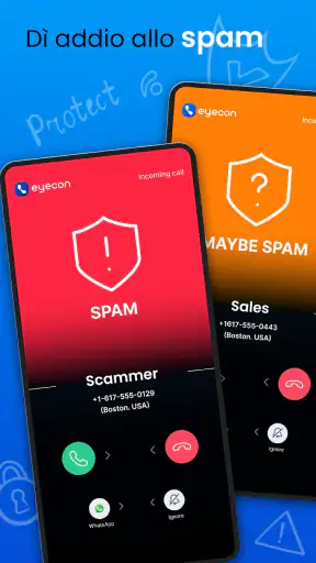 IDCaller Eyecon e blocco spam screenshot