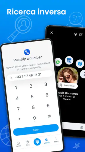 IDCaller Eyecon e blocco spam screenshot