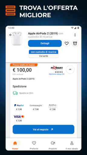 idealo: confronta prezzi screenshot