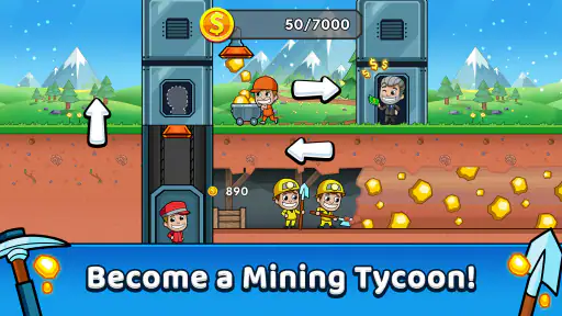 Idle Miner Tycoon: Oro e soldi screenshot