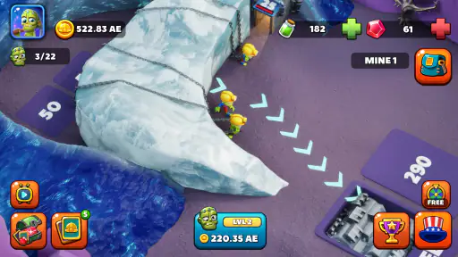 Idle Zombie Miner: Oro e soldi screenshot