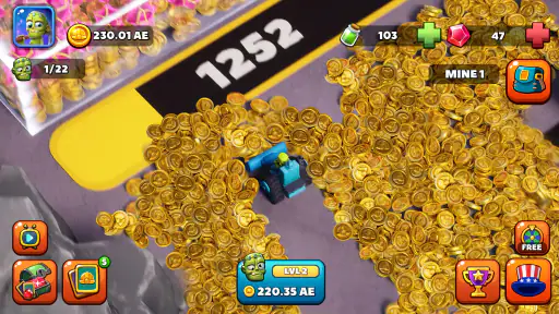 Idle Zombie Miner: Oro e soldi screenshot
