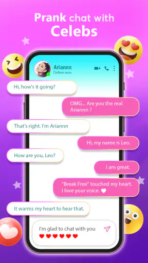 Idol Prank Video, Call & Chat screenshot