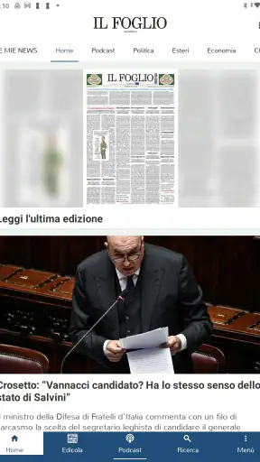 Il Foglio screenshot