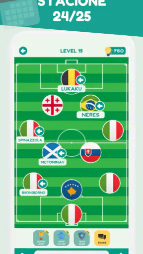 Indovina Squadra Calcio 2025 screenshot