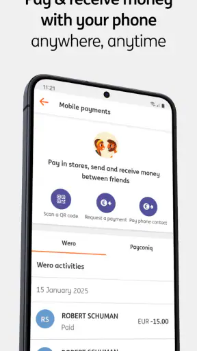ING Banking screenshot