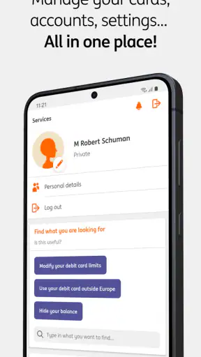 ING Banking screenshot