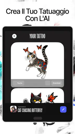 Ink AI: Prova e Crea Tatuaggi screenshot