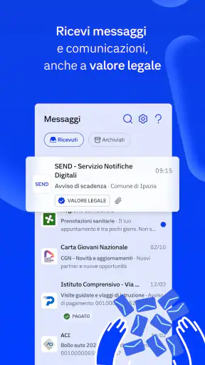 IO, l'app dei servizi pubblici screenshot