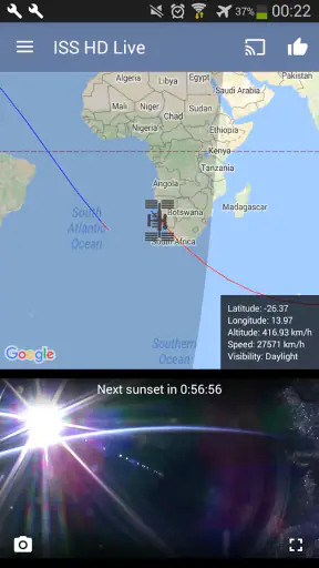 ISS Live Now screenshot