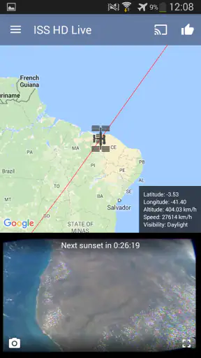 ISS Live Now screenshot