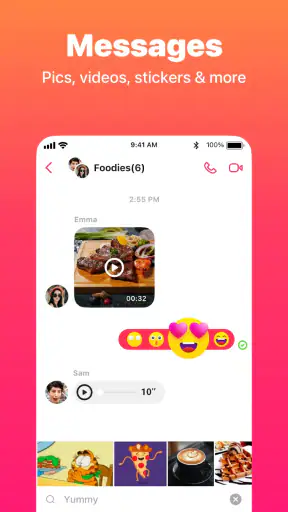JusTalk - Videochat e chiamate screenshot