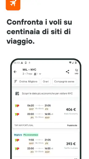 KAYAK: voli, hotel e auto screenshot