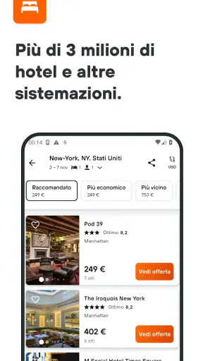 KAYAK: voli, hotel e auto screenshot
