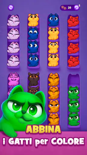 Kitty Sort: Twisted Tails screenshot
