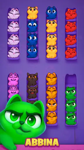 Kitty Sort: Twisted Tails screenshot