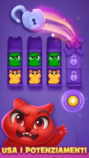 Kitty Sort: Twisted Tails screenshot