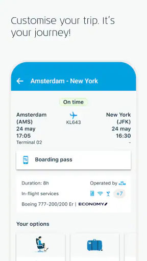 KLM - Prenoti un volo screenshot