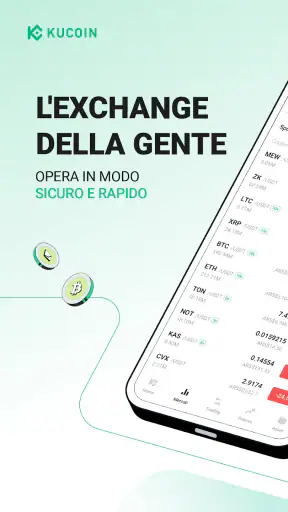 KuCoin: compra BTC e crypto screenshot