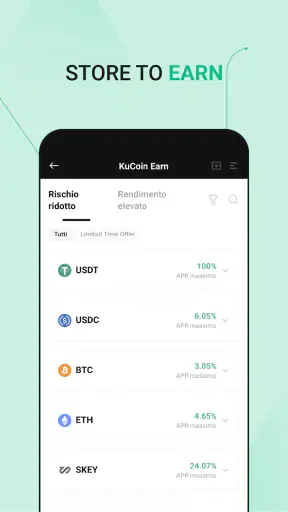 KuCoin: compra BTC e crypto screenshot