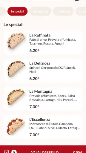 LA Piadineria screenshot