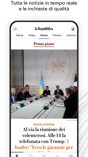 la Repubblica - news online screenshot