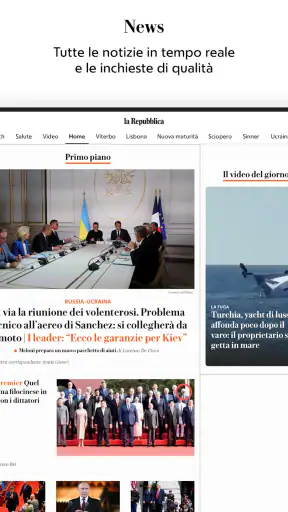 la Repubblica - news online screenshot