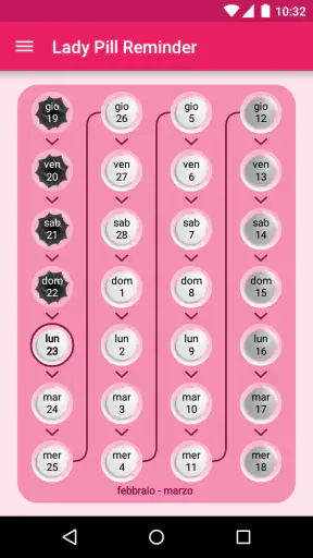 Lady Pill Reminder screenshot