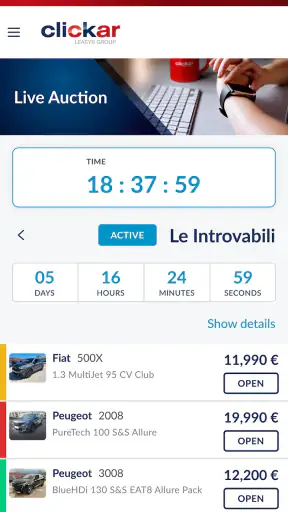 Leasys CLICKAR screenshot