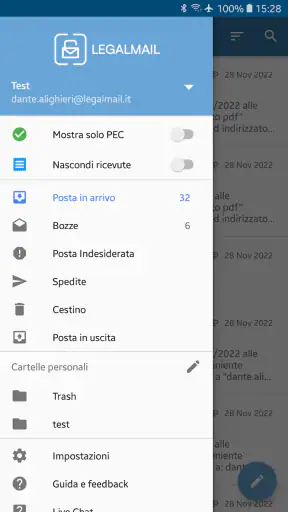 Legalmail screenshot
