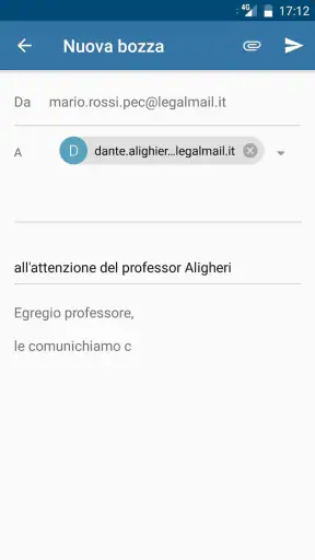 Legalmail screenshot