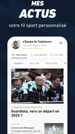 L’ÉQUIPE - actu, score, match screenshot