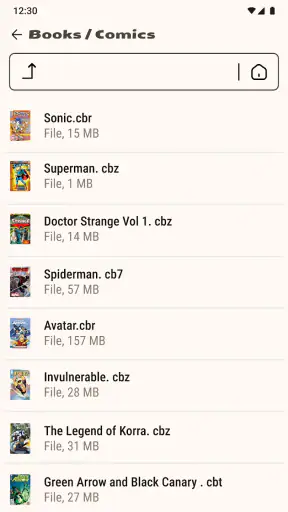 Lettore di fumetti (cbz/cbr) screenshot