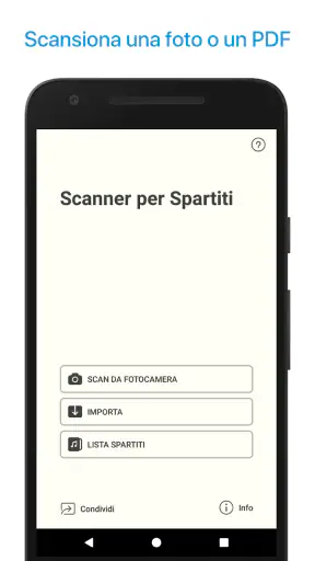 Lettore di spartiti e scanner screenshot