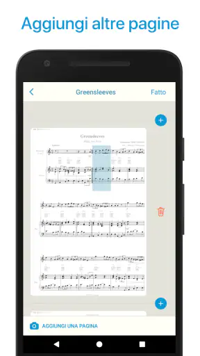 Lettore di spartiti e scanner screenshot