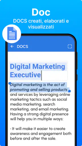 Lettore Docx: DOC, XLSX, PDF screenshot