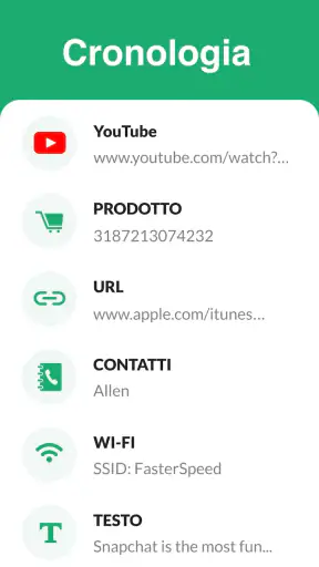 Lettore e scanner codici QR screenshot