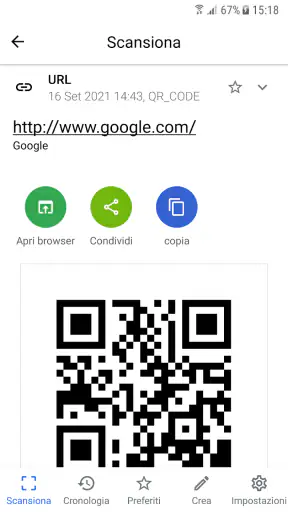 Lettore QR (Italiano) screenshot