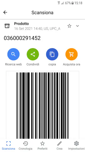 Lettore QR (Italiano) screenshot