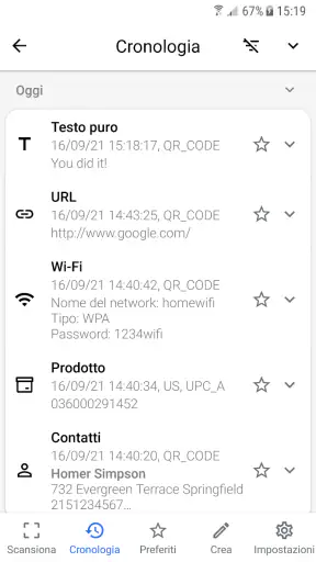 Lettore QR (Italiano) screenshot