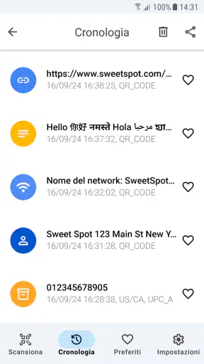 Lettore QR - Niente pubblicità screenshot