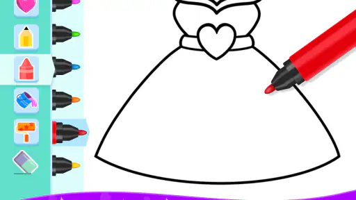 Libro da colorare per ragazze screenshot