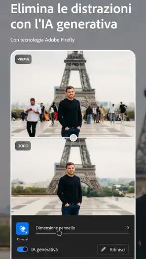 Lightroom video e foto editor screenshot