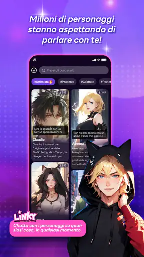 Linky AI: Chat, Gioco, Unione screenshot