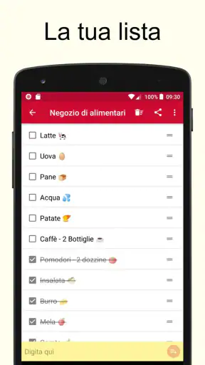 Lista della spesa screenshot