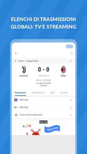 Live Calcio TV: Risultati screenshot