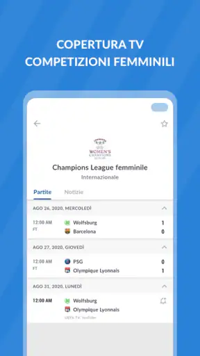Live Calcio TV: Risultati screenshot